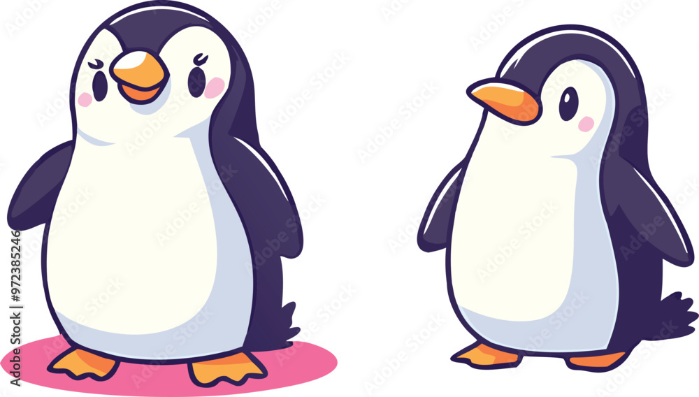 Fototapeta premium Vector illustration penguin