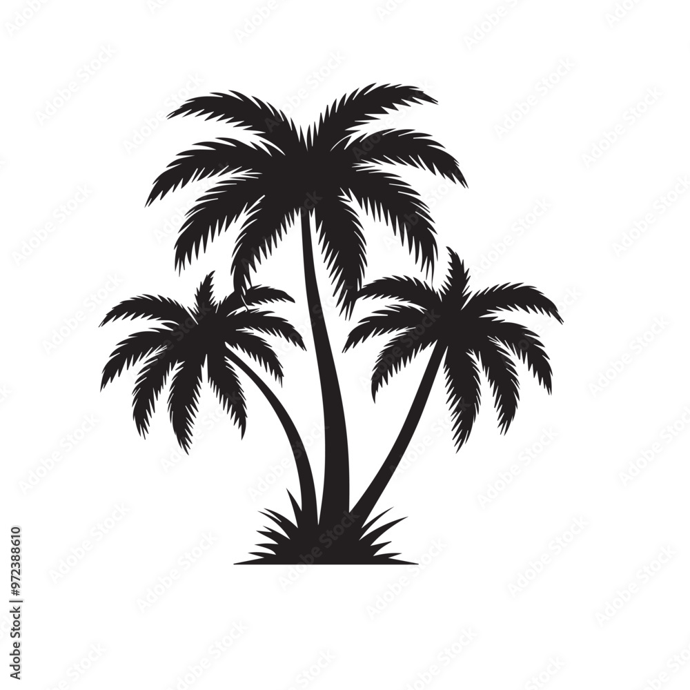 Palm tree vector design. Palm tree silhouette. Palm tree logo, icon, sign. Tropical Palm tree illutration. Palm tree vector design. Palm tree silhouette. Palm tree logo, icon, sign. Tropical Palm tree illutration.