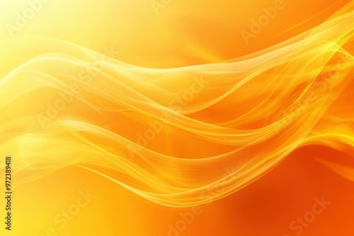 Abstract Yellow and Orange Swirling Background