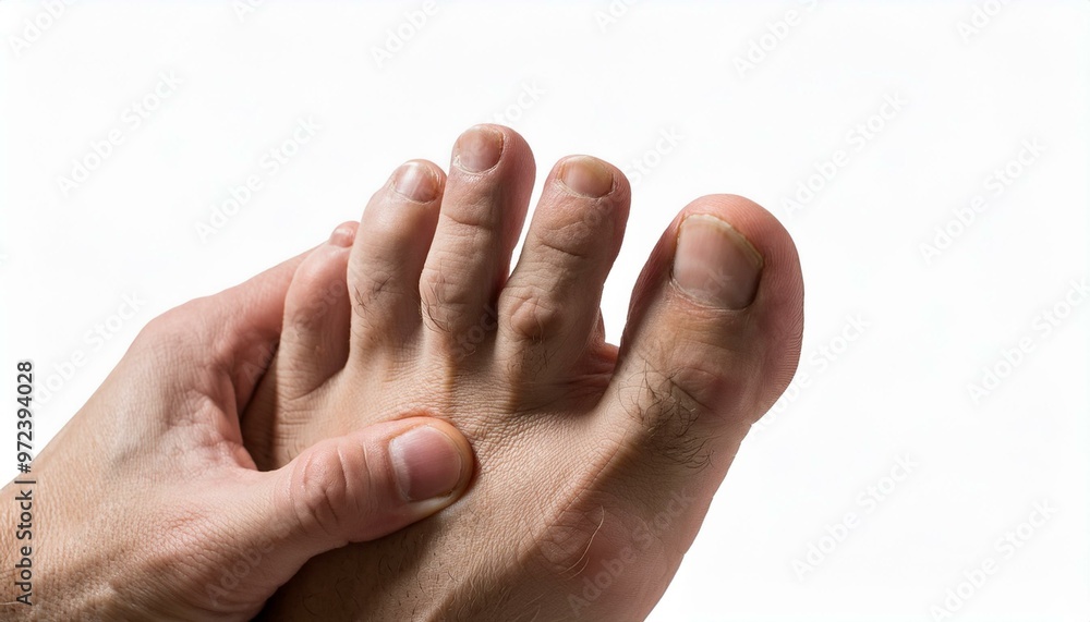 a hand holding a foot a hand holding a foot