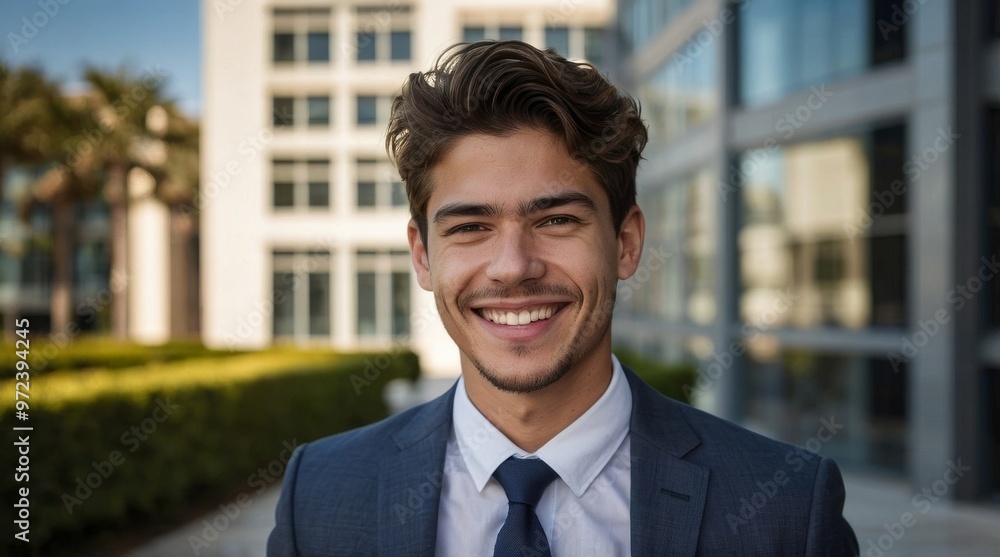Cheerful young businessman Cheerful young businessman