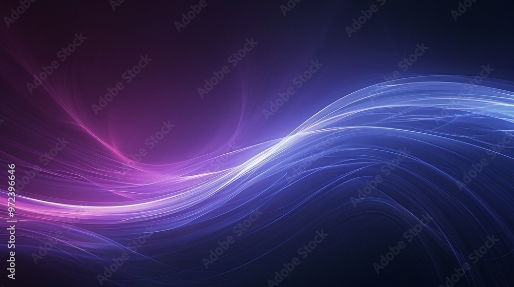 Fototapeta premium Colorful abstract waves in shades of blue and pink create a dynamic background for design and digital art projects. Product presentation background.