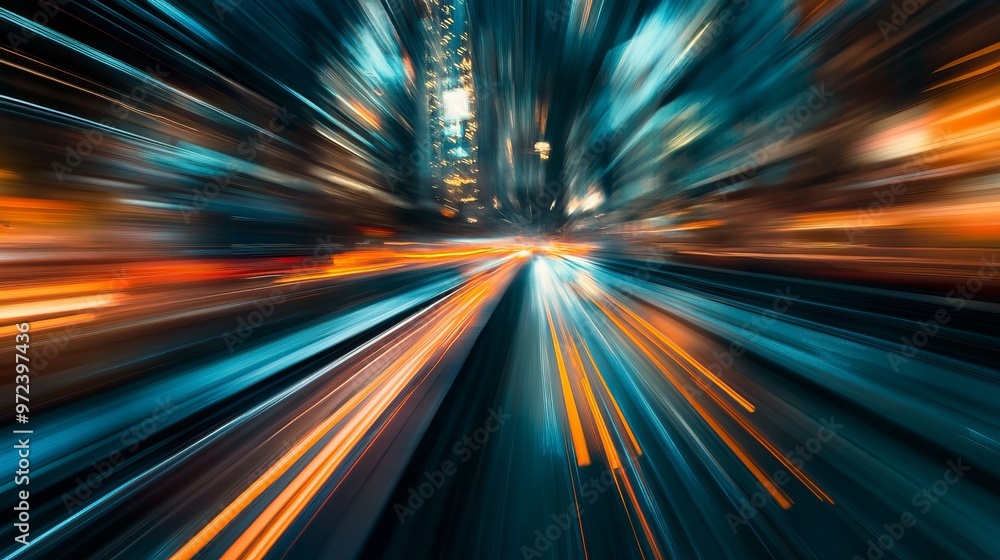 Abstract Speed Blur Photo Effect Template Abstract Speed Blur Photo Effect Template