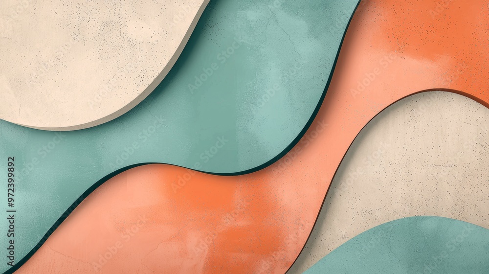 Smooth shapes in a modern, elegant composition with pastel colors, perfect for aesthetics, design, and contemporary art projects Smooth shapes in a modern, elegant composition with pastel colors, perfect for aesthetics, design, and contemporary art projects