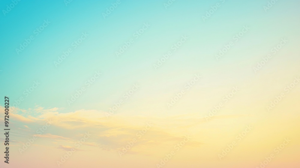 The sky transitions from blue to orange at sunset, with fluffy clouds adding beauty. Perfect for outdoor settings, this nature background is peaceful and serene The sky transitions from blue to orange at sunset, with fluffy clouds adding beauty. Perfect for outdoor settings, this nature background is peaceful and serene
