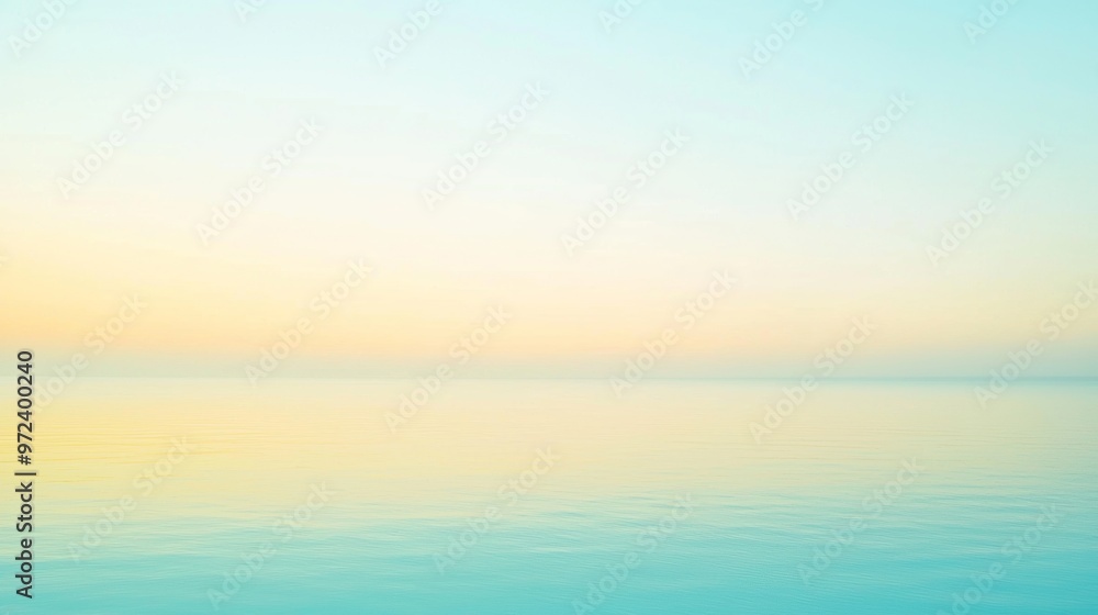 The early morning sky is filled with soft pastel colors, creating a serene and peaceful atmosphere over the calm ocean waters The early morning sky is filled with soft pastel colors, creating a serene and peaceful atmosphere over the calm ocean waters