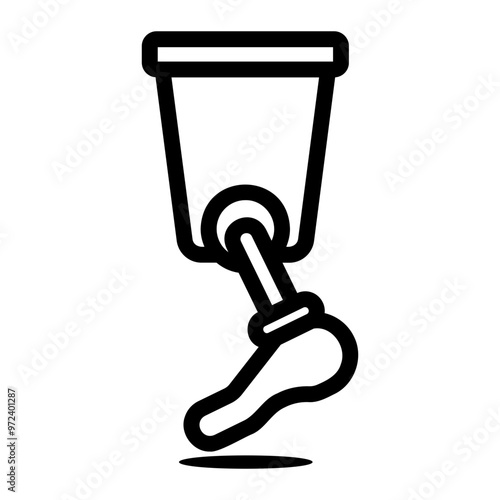 prosthetic Line Icon