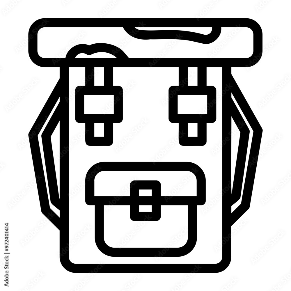 backpack Line Icon backpack Line Icon