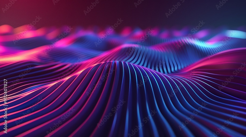 Vibrant abstract waves in neon colors create a mesmerizing pattern of light and movement, ideal for digital art backgrounds. Vibrant abstract waves in neon colors create a mesmerizing pattern of light and movement, ideal for digital art backgrounds.