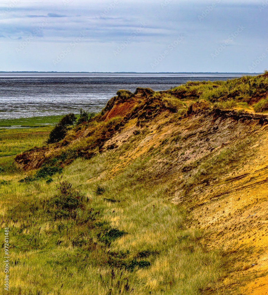 Landscape shot from the Morsum cliff on Sylt