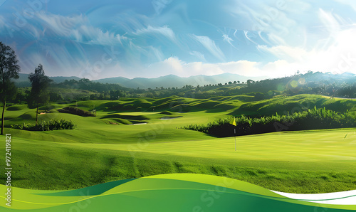 golf-themed graphic advertising backgrounds.