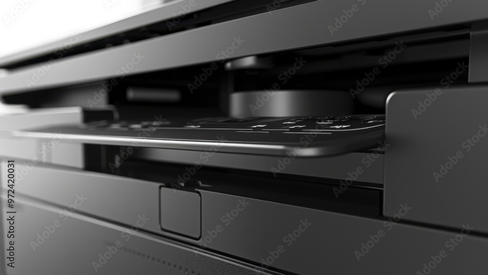 Printer: This laser printer performs printing, scanning, and copying tasks and includes wireless connectivity for a more convenient user experience.
Printer: This laser printer performs printing, scanning, and copying tasks and includes wireless connectivity for a more convenient user experience.
