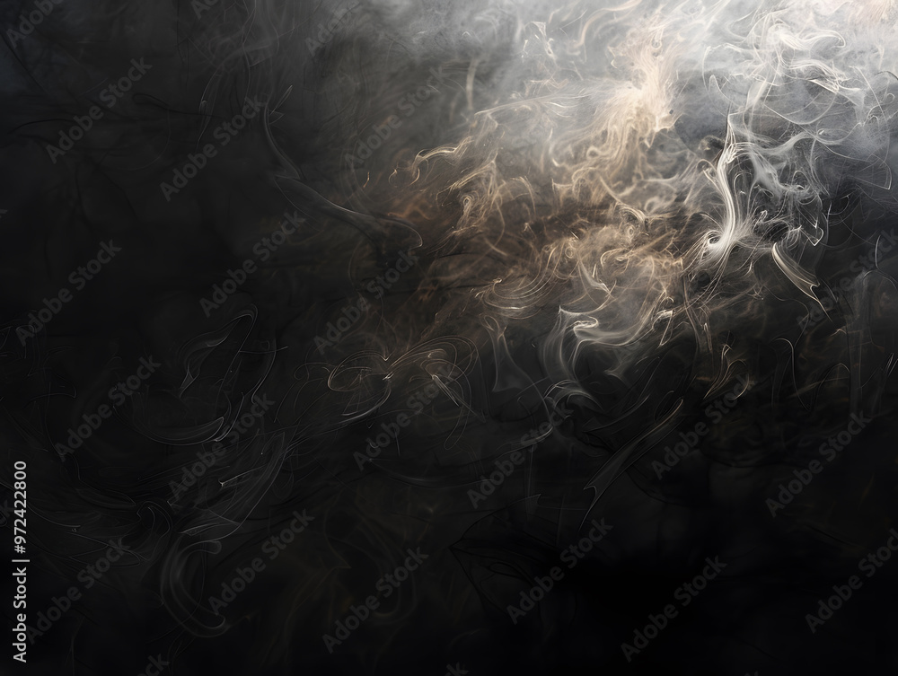 Obraz premium Black texture background with copy space. Neural network AI generated art