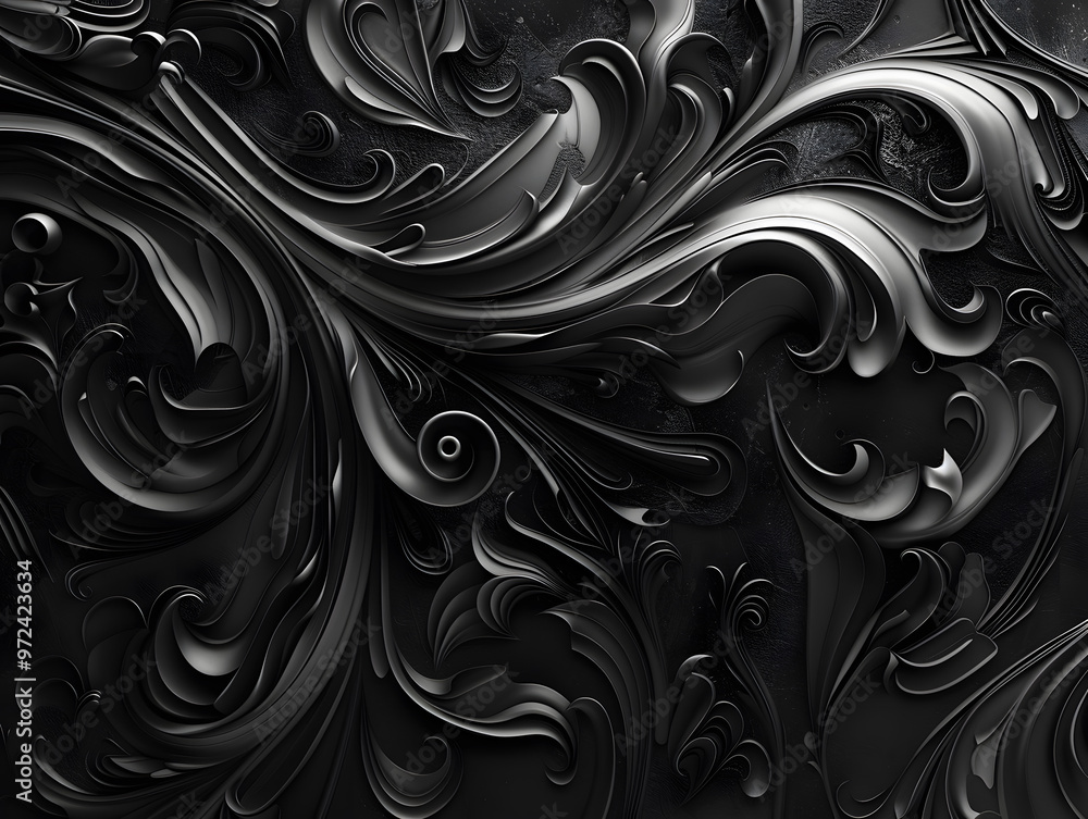 Black texture background with copy space. Neural network AI generated art Black texture background with copy space. Neural network AI generated art
