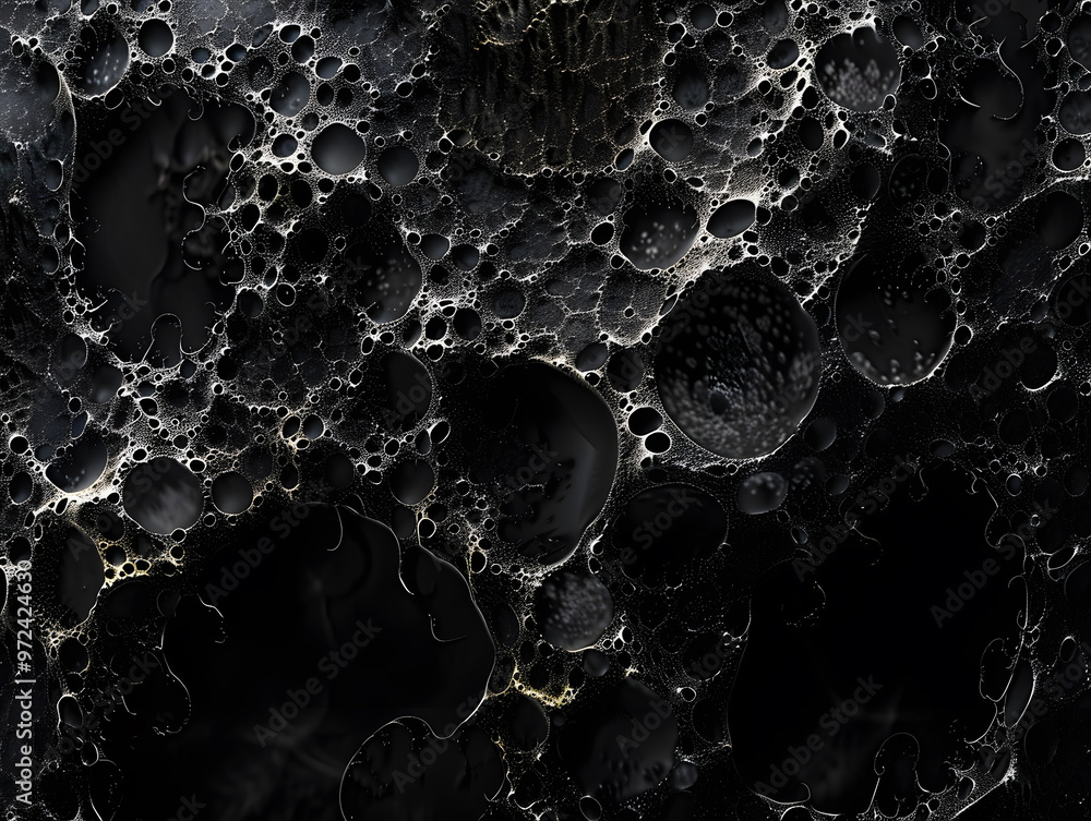 Obraz premium Black texture background with copy space. Neural network AI generated art