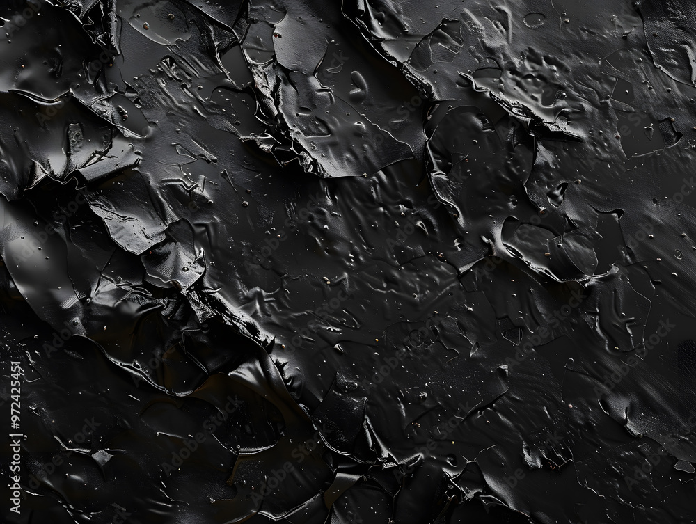 Fototapeta premium Black texture background with copy space. Neural network AI generated art