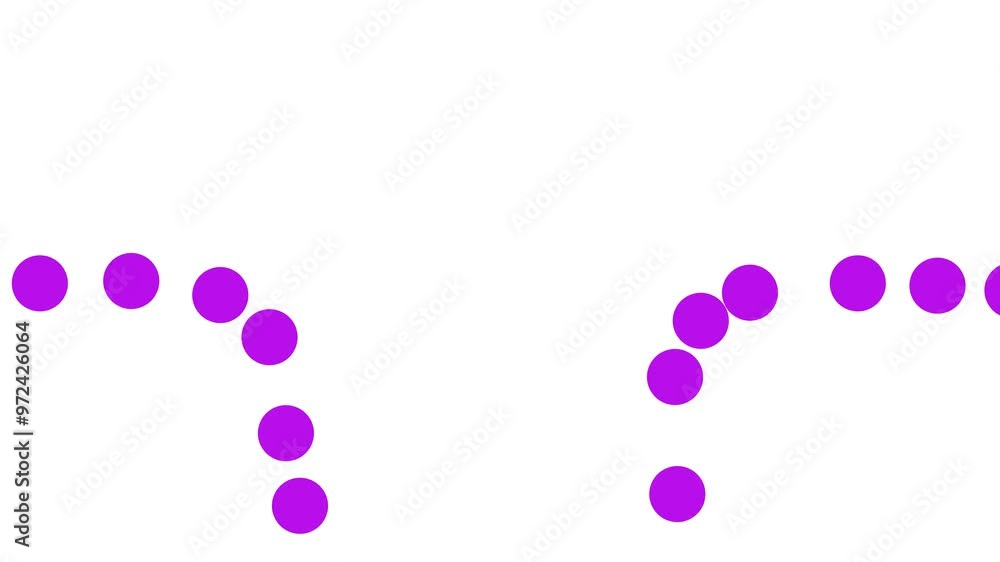 Two stripes consisting of colored circles flash on the screen. Two stripes consisting of colored circles flash on the screen.