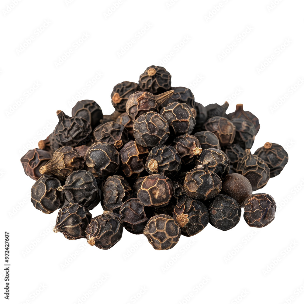 Pile of Dried Black Peppercorns in Various Sizes and Shapes. Pile of Dried Black Peppercorns in Various Sizes and Shapes.