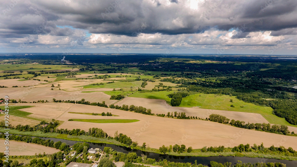 Luftbild - Ortschaft im Land Brandenburg Luftbild - Ortschaft im Land Brandenburg