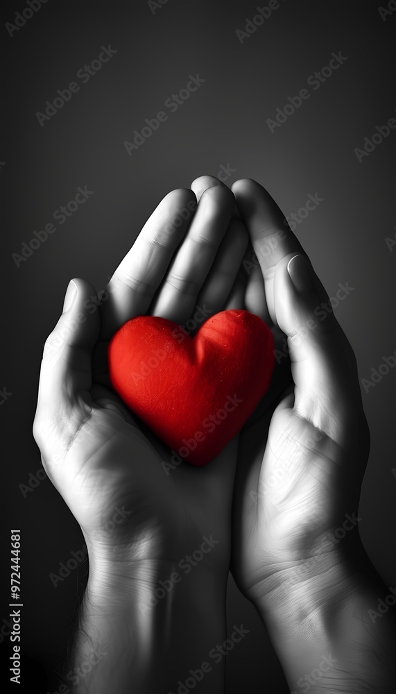 Obraz premium red heart 