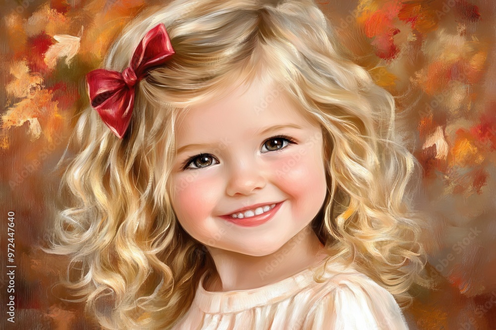A smiley portrait of a teen girl. Illustration created with Stock, no one recognisable. Not a real person. A smiley portrait of a teen girl. Illustration created with Stock, no one recognisable. Not a real person.