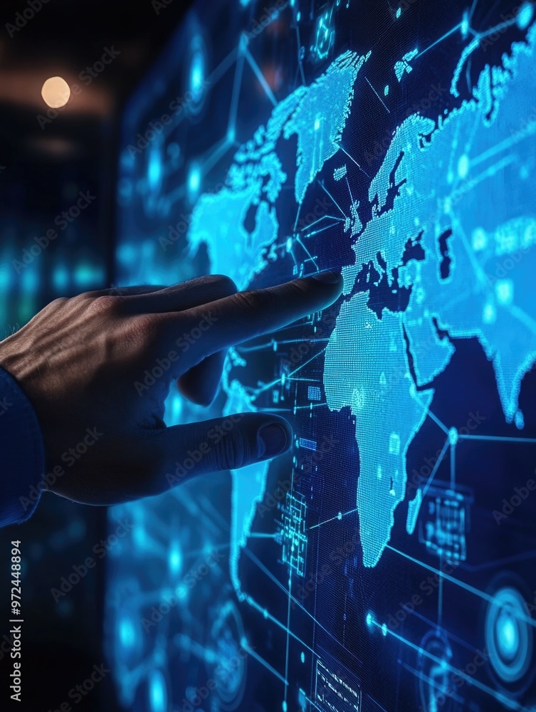 Obraz premium High-Tech Data Visualization