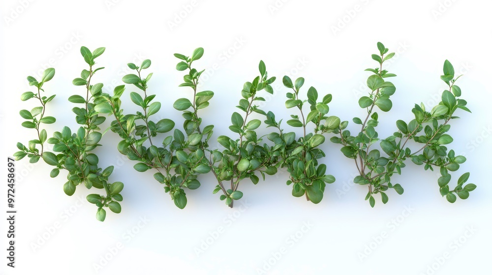 Thyme clipart, element, 3D illustration, realistic, isolated on white background