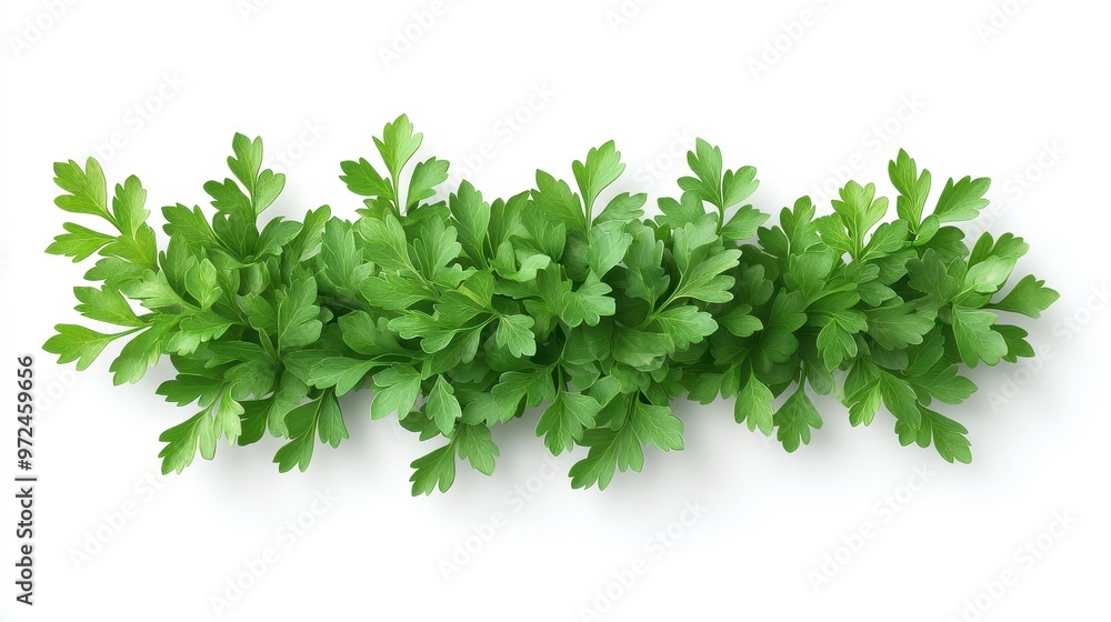 Obraz premium Parsley clipart, element, 3D illustration, realistic, isolated on white background