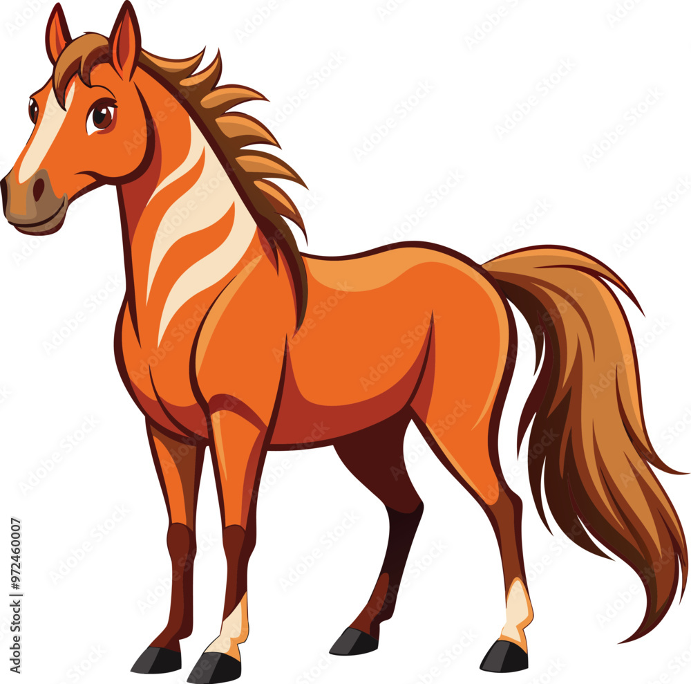 Obraz premium horse vector illustration, Print