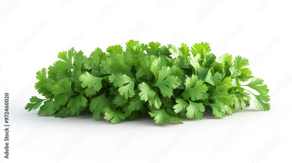 Cilantro (Coriander) clipart, element, 3D illustration, realistic, isolated on white background Cilantro (Coriander) clipart, element, 3D illustration, realistic, isolated on white background