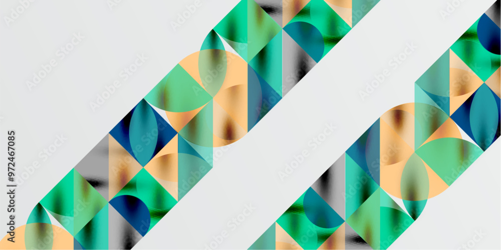 Triangles, round triangles and circles techno art. Vector Illustration For Wallpaper, Banner, Background, Card, Book Illustration, landing page Triangles, round triangles and circles techno art. Vector Illustration For Wallpaper, Banner, Background, Card, Book Illustration, landing page