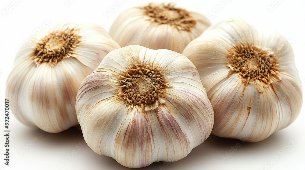 fresh garlic isolated on white background fresh garlic isolated on white background
