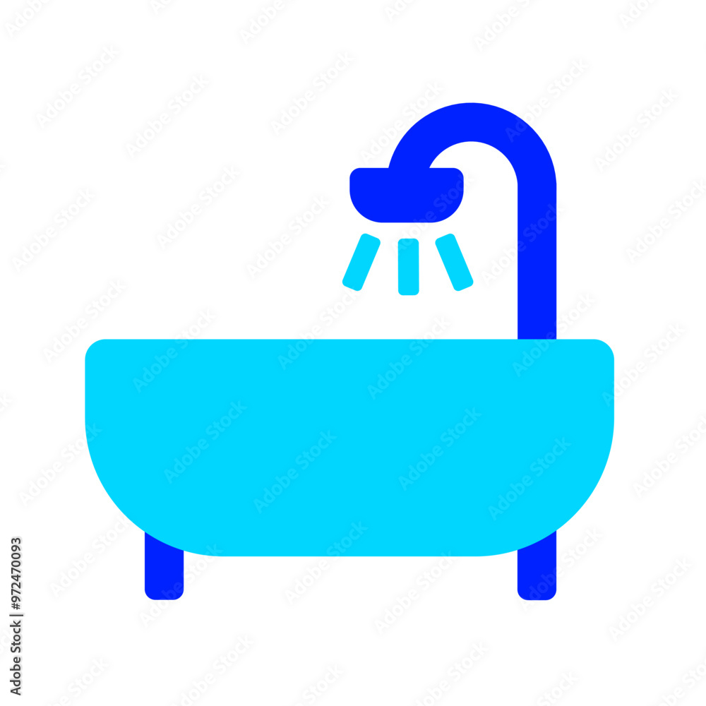 bath duotone style interior furniture icon for illustratior and graphic design bath duotone style interior furniture icon for illustratior and graphic design