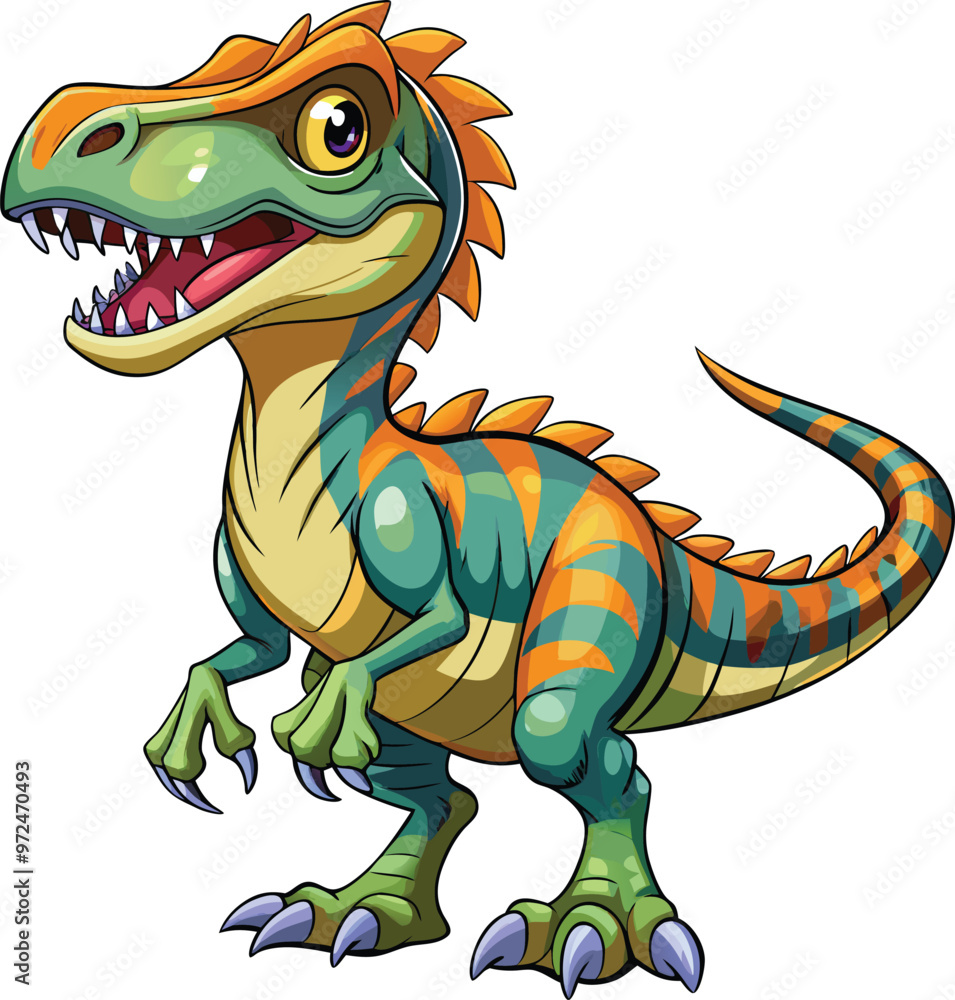 Obraz premium dinosaur vector illustration, Print