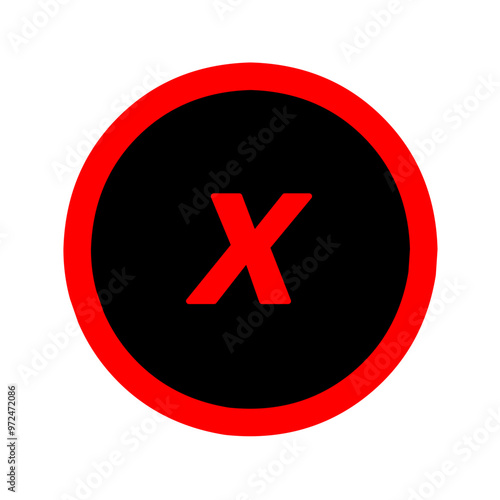 Free Download cancel button icon for illustrator and graphic design - GFXLoad