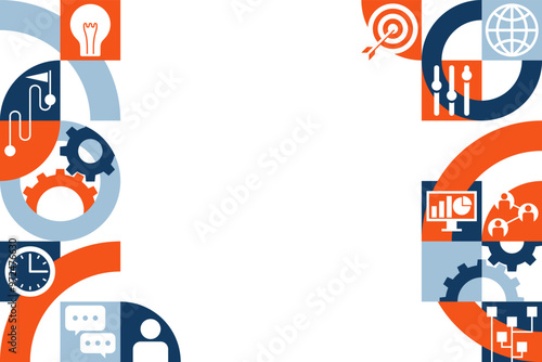 Project management report decoration - for left and right margins