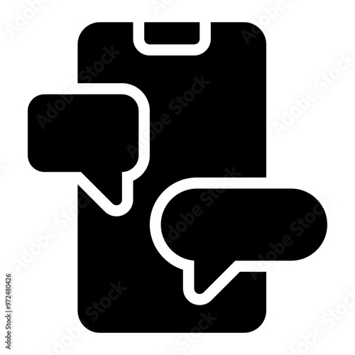 chat glyph icon