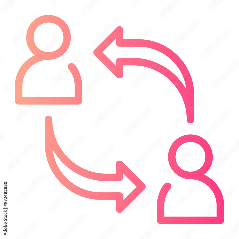 exchange gradient icon exchange gradient icon