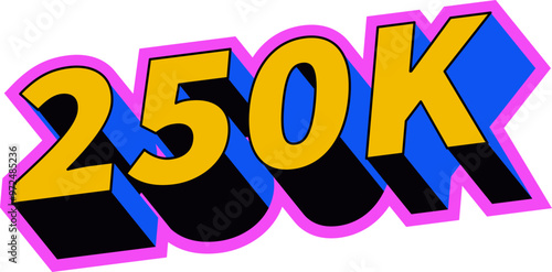 250K 3D Social Media Stickers: Followers and Likes for Digital Engagement