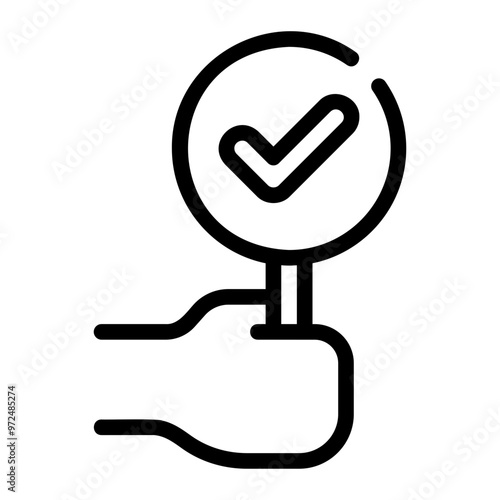 agree line icon
