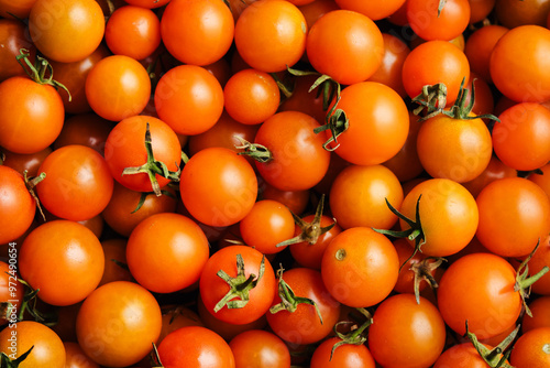 Orange cherry tomatoes.