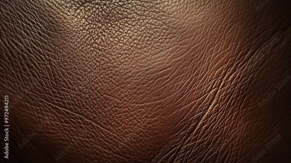 Leather texture background, close-up, brown color Leather texture background, close-up, brown color