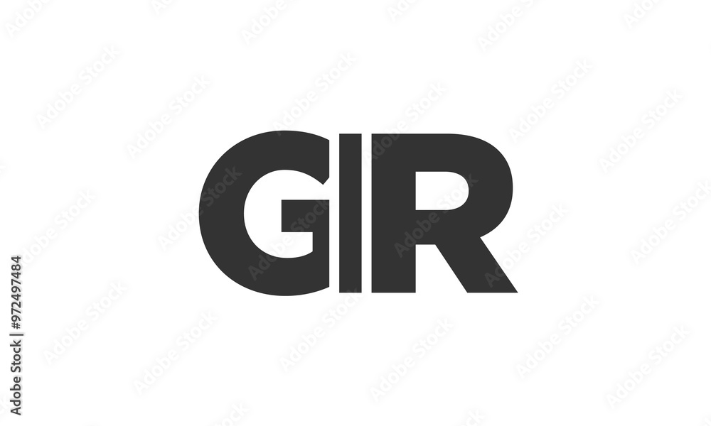 GIR logo design template with strong and modern bold text. Initial based vector logotype featuring simple and minimal typography. Trendy company identity. GIR logo design template with strong and modern bold text. Initial based vector logotype featuring simple and minimal typography. Trendy company identity.