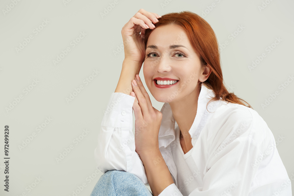 woman with charming smile woman with charming smile