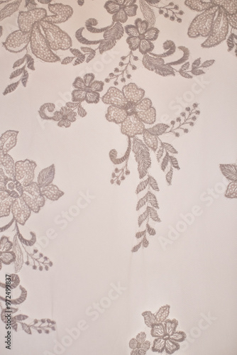 Dibujo, flores, vestido, novia, boda