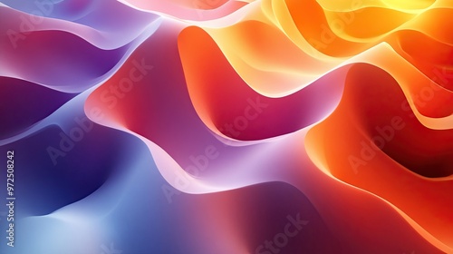 3d render abstract colorful background modern wallpaper with lines distortion