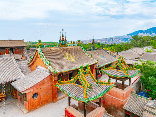 Zhangbi Ancient Castle in Jiexiu City during the Western Jin Dynasty photo