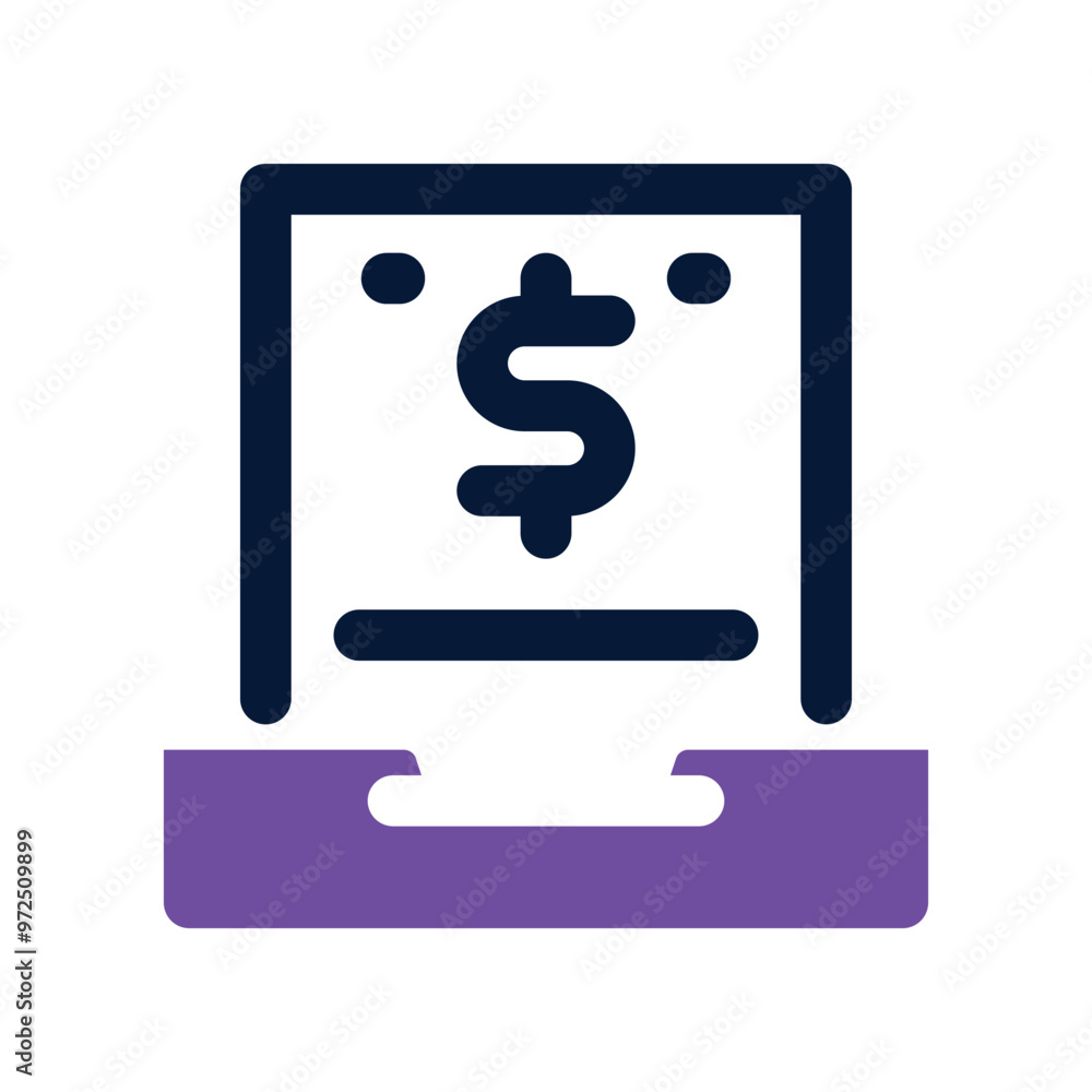 financial report icon. vector dual tone icon for your website, mobile, presentation, and logo design. financial report icon. vector dual tone icon for your website, mobile, presentation, and logo design.