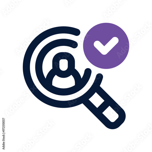 recruitment icon. vector dual tone icon for your website, mobile, presentation, and logo design.