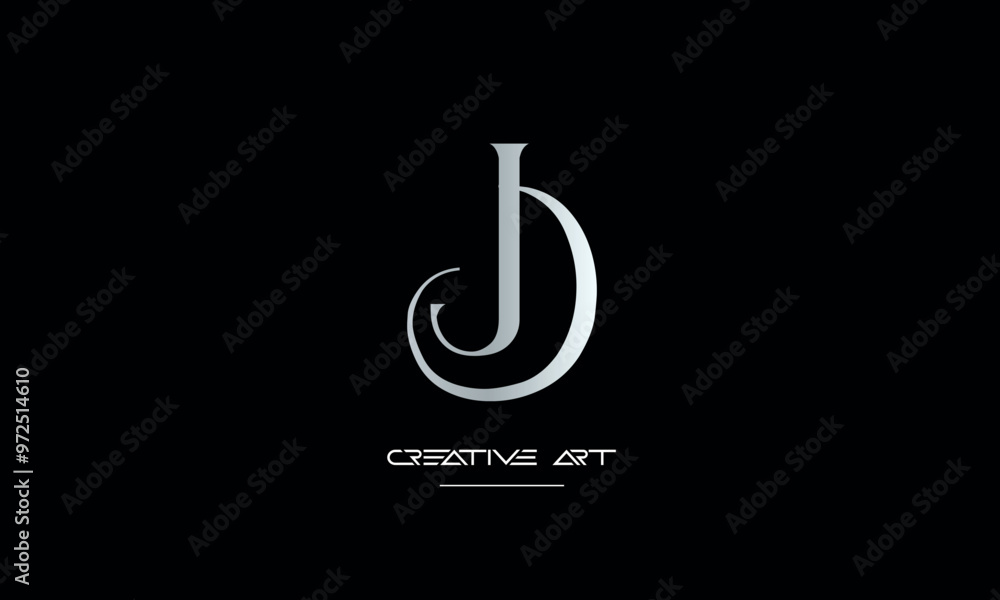 JD, DJ, J, D abstract letters logo monogram JD, DJ, J, D abstract letters logo monogram